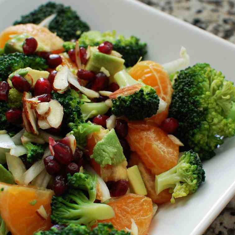 Broccoli and Fruit Salad