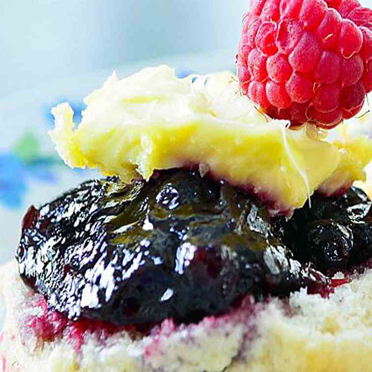 Walnut Scones with Blackberry Jam Thumbpri