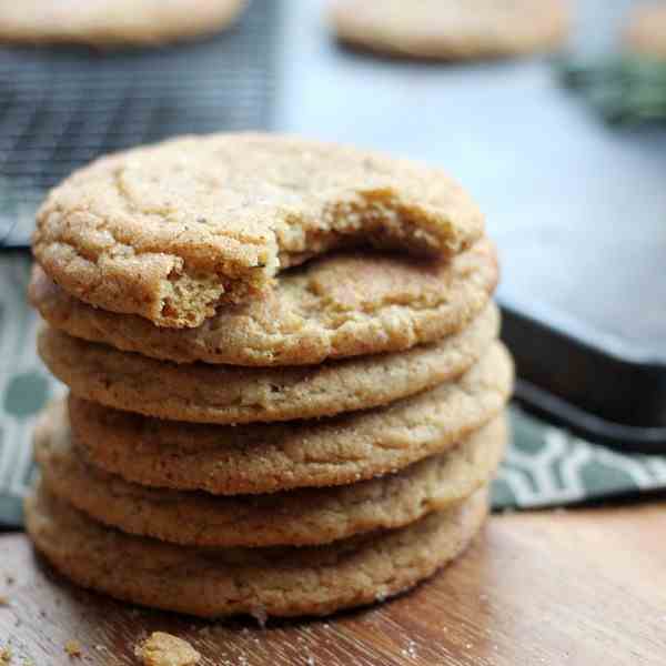 Chewy Rosemary Snickerdoodles