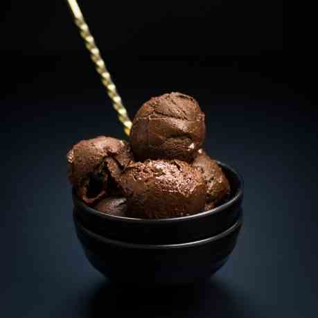 Healthy chocolate ice-cream