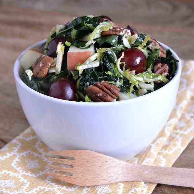 Kale and Brussels Sprout Salad