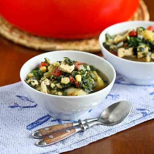 Chicken, Artichoke & Spinach Soup