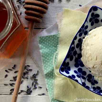 Honey Lavender Ricotta Ice Cream