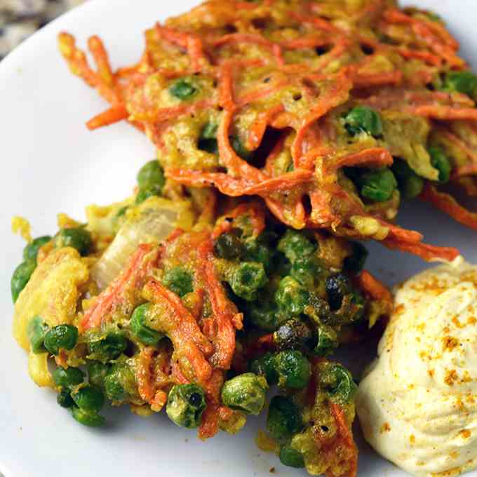 Indian Carrot Pea Pancake