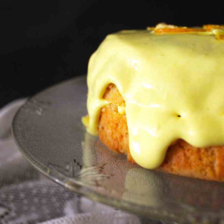 Pastry Creme Layered Orange Marmalade Cake