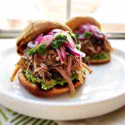 Roast pork sandwich