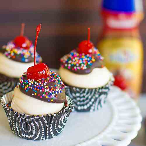 Chocolate Sundae Cupcake