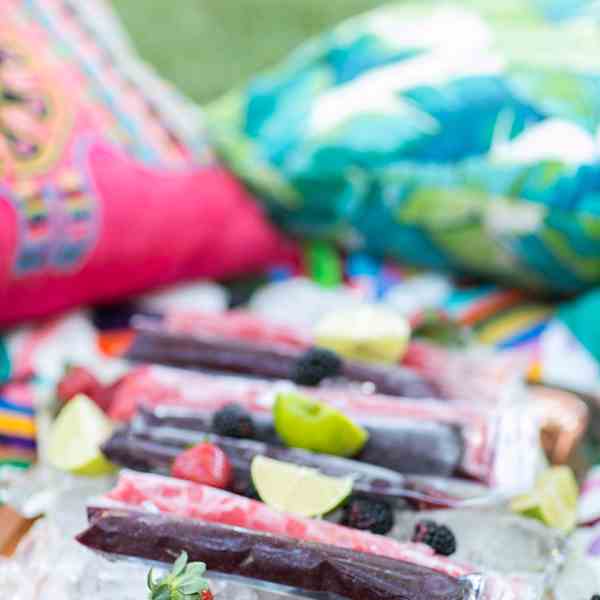 Frozen Margarita Ice Pops