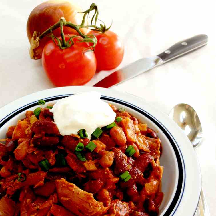 Slow Cooker Turkey Chili