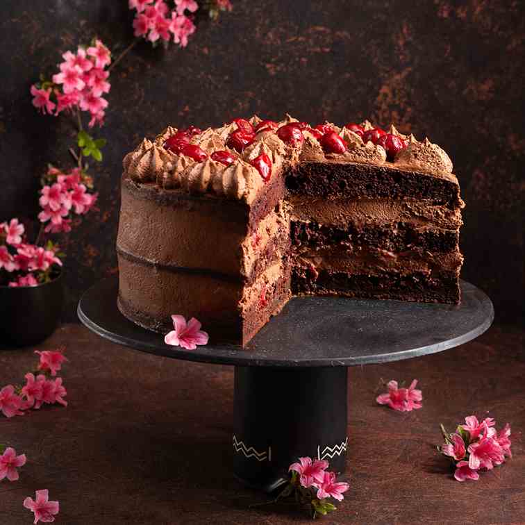 Dark chocolate sour cherry festive
