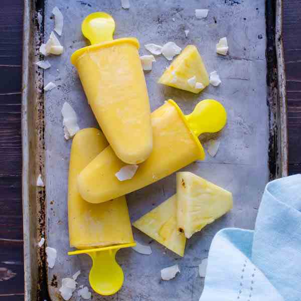 Mango Colada Popsicles