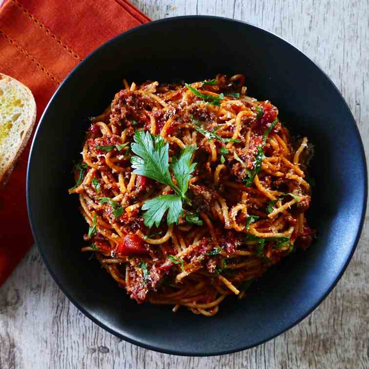 Instant Pot Spaghetti - Meat Sauce