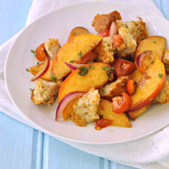 Peach & Tomato Panzanella