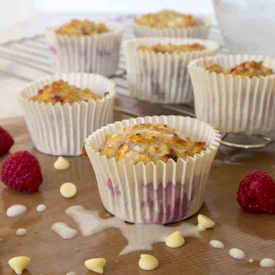 Raspberry - White Chocolate Baked Oats