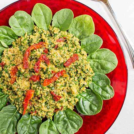 Spinach Parmesan Quinoa