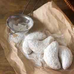 Walnut Crescent Cookies