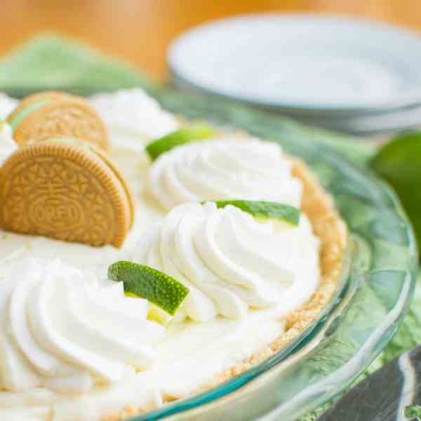 key lime oreo truffle cream pie