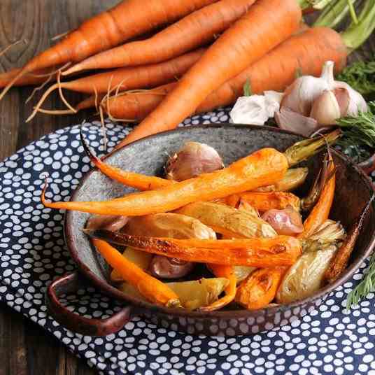 Roasted Potatoes and carrots