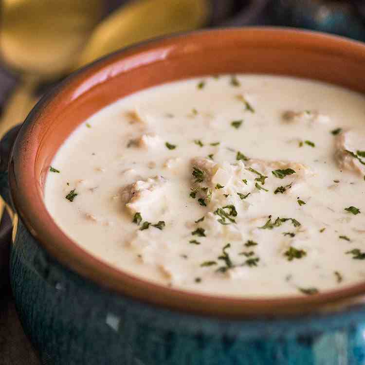 Keto Chicken Soup for Two