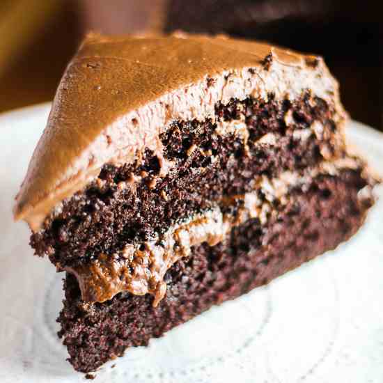 Soft and Fudgy Chocolate Cake