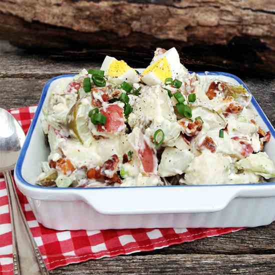 Blue Cheese and Bacon Potato Salad