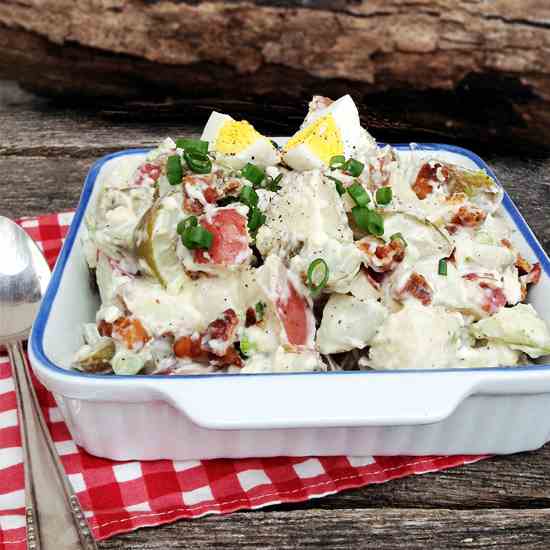 Blue Cheese and Bacon Potato Salad 