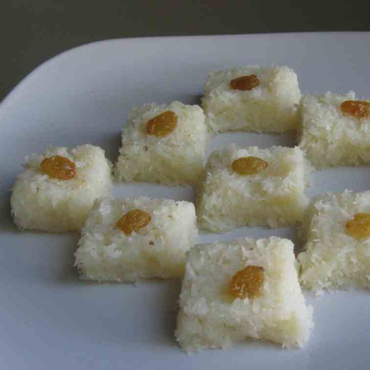 Coconut Barfi Recipe