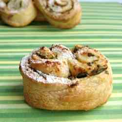 Mint & ginger mini palmiers