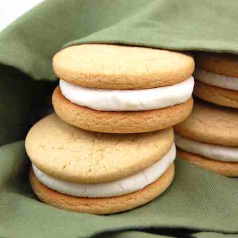 Malted Milk Sandwich Cookies