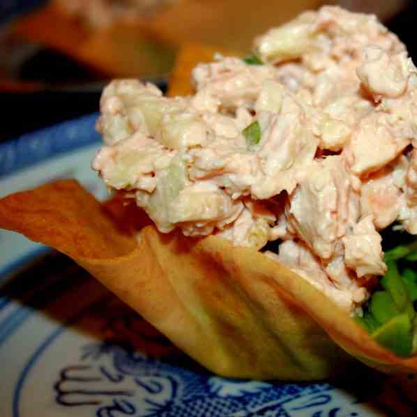 Chicken Salad in a Basket