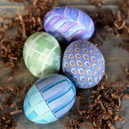 Silk Dyed Easter Eggs