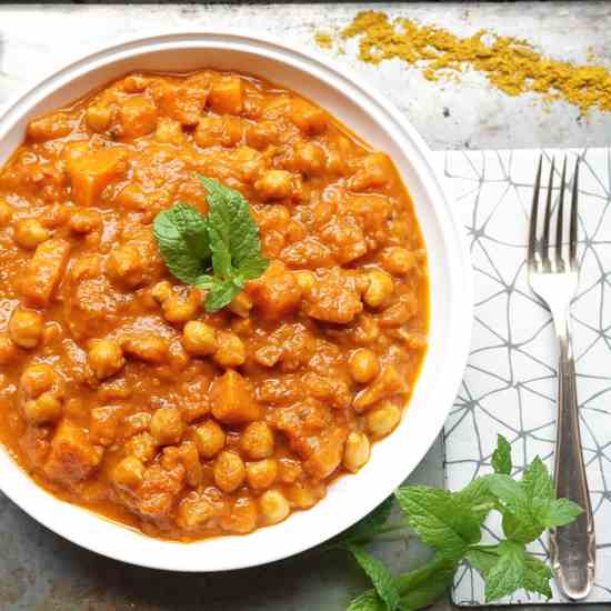 Chickpea - Sweet Potato Curry