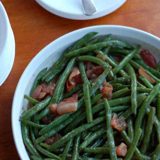 Brown Sugar and Bacon Green Beans