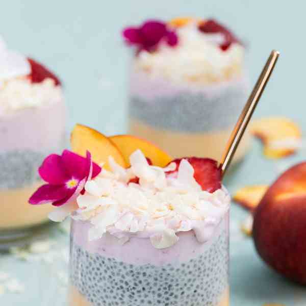 Coconut Chia Seed Pudding Parfaits