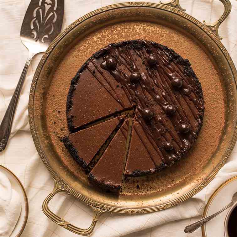 Instant Pot Chocolate Espresso Cheesecake
