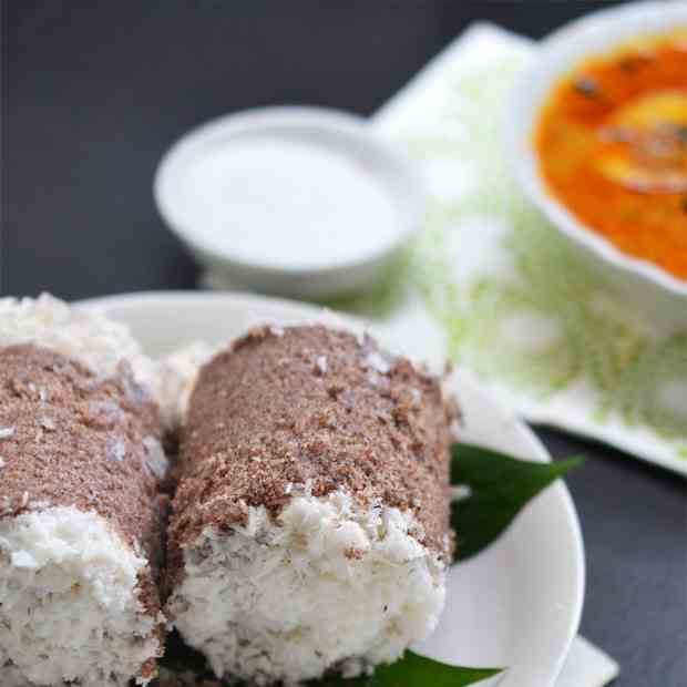 Ragi Puttu | Finger Millet Puttu