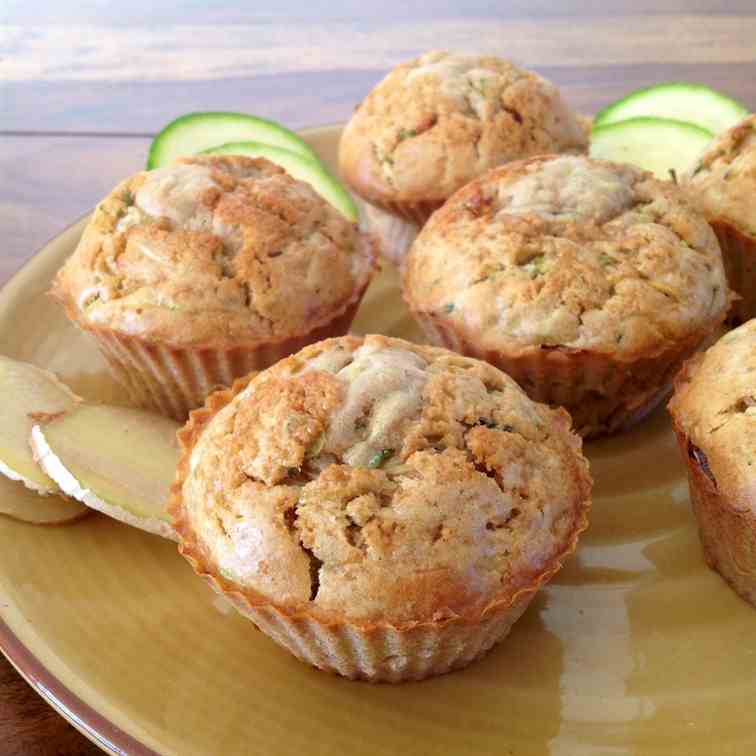 Zucchini Ginger Muffins