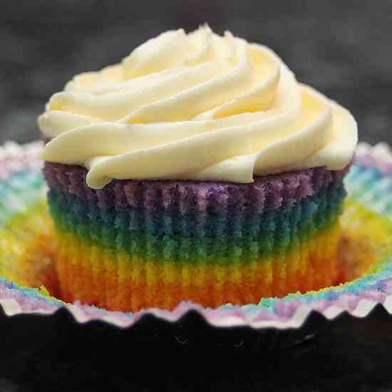 Rainbow Cupcakes