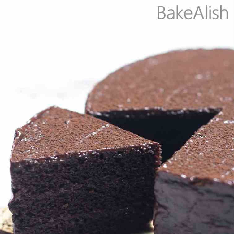 Eggless Chocolate Sponge Cake