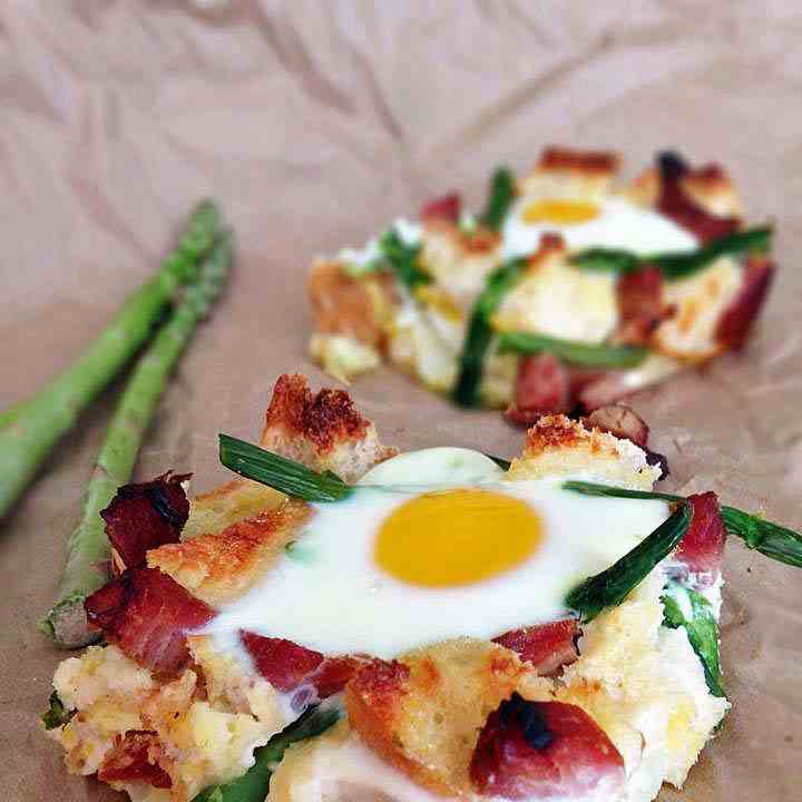 Ham and Asparagus Strata