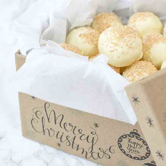 White Chocolate Eggnog Truffles