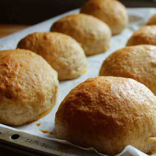 Whole Wheat Brioche Hamburger Buns