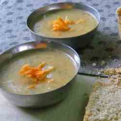 Potato and carrot soup