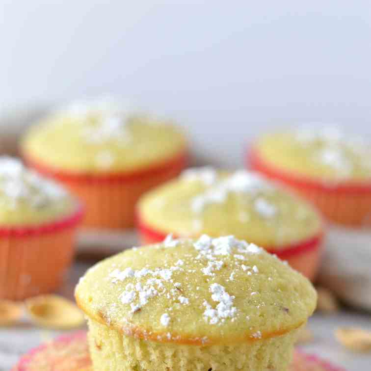 Lemon Pistachio Muffins