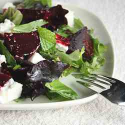 Roasted Beet, Mint and Feta Salad