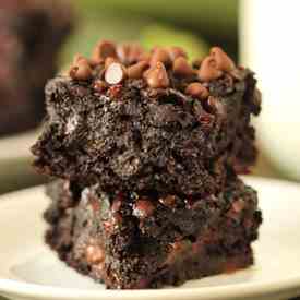 Healthier Chocolate Zucchini Brownies