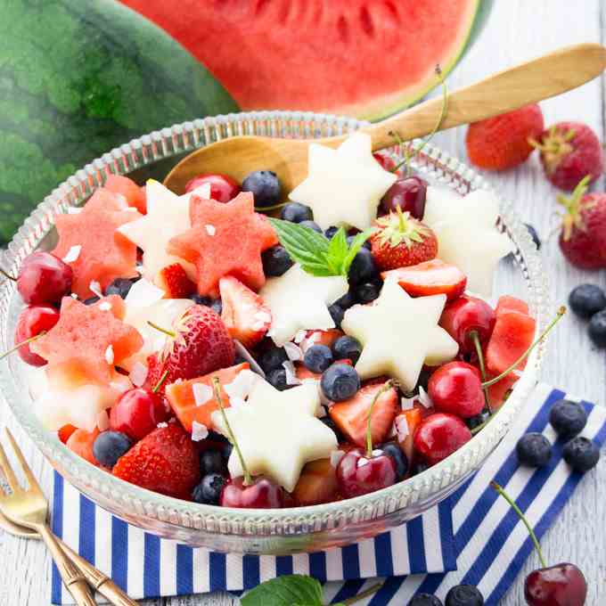 4th of July Fruit Salad 