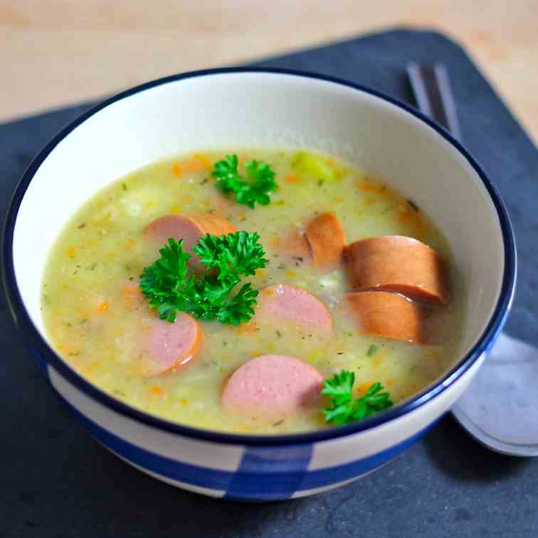 Creamy vegetable soup without cream 