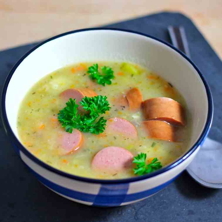 Creamy vegetable soup without cream