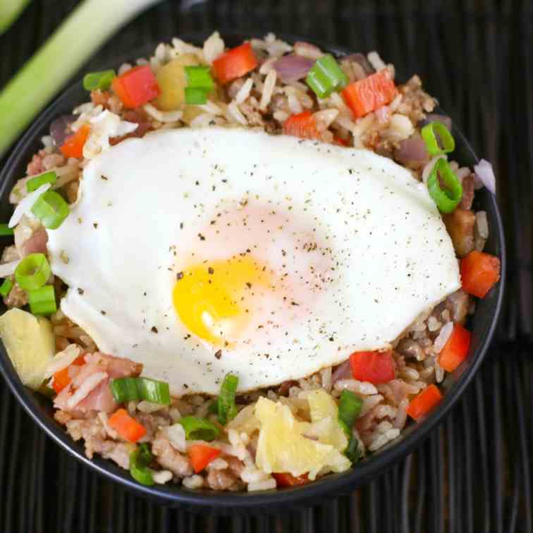 Hawaiian Breakfast Fried Rice